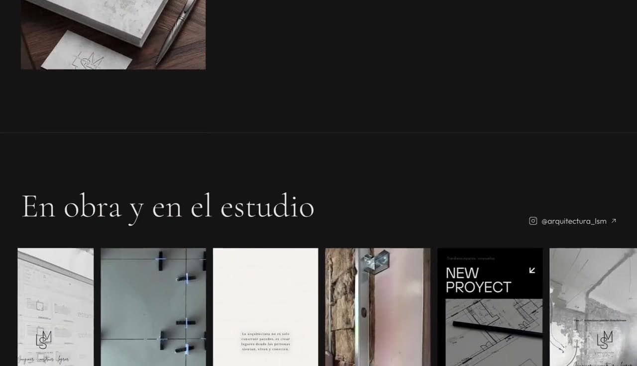 Galería en movimiento de la obra y el estudio en LSM Arquitectura