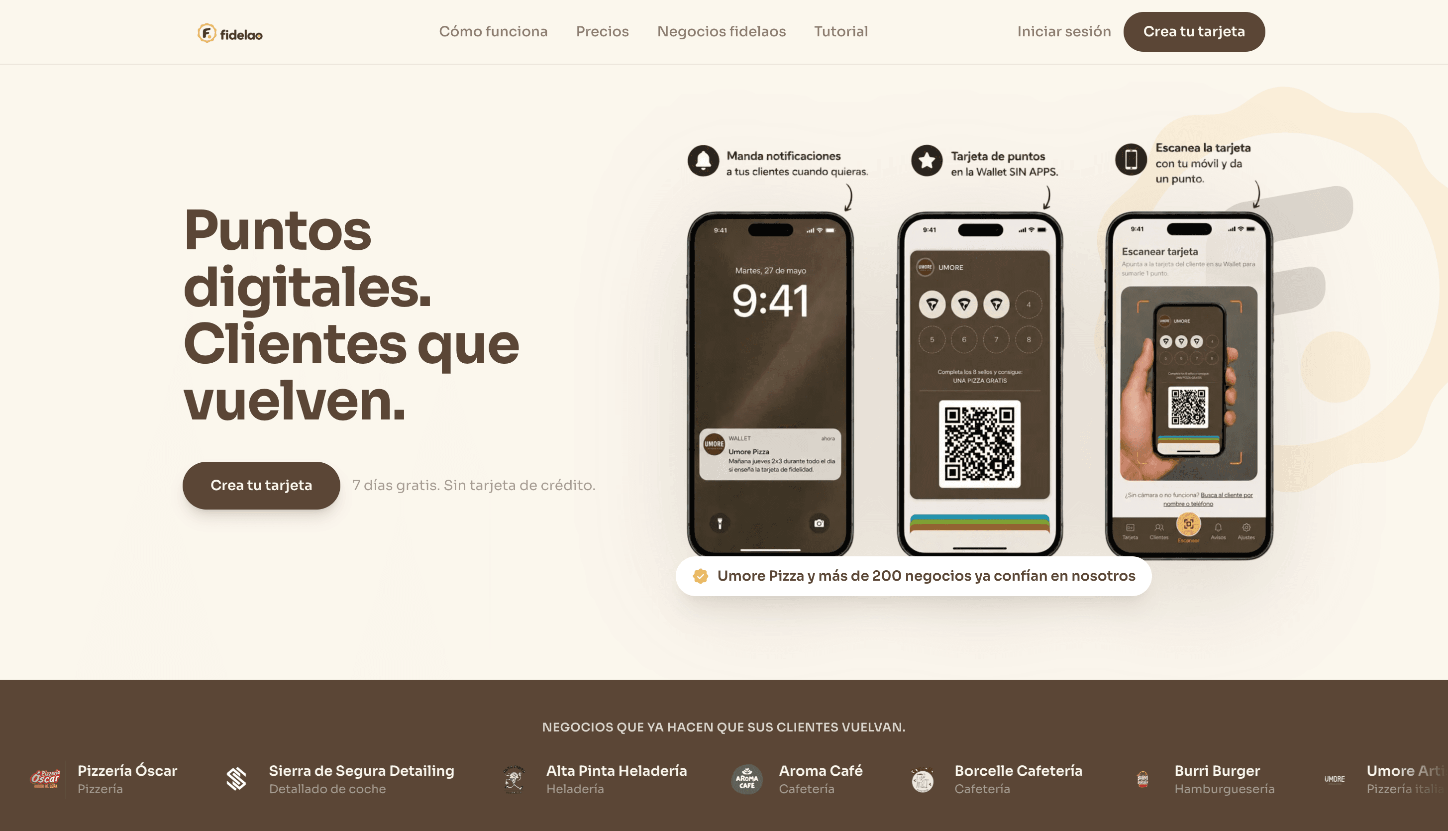 Captura del proyecto Fidelao